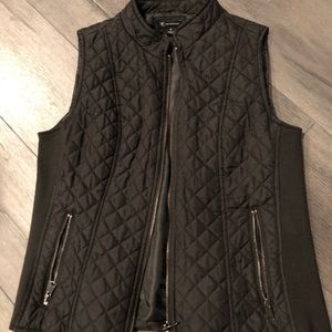 Quilted Black Puffer Vest